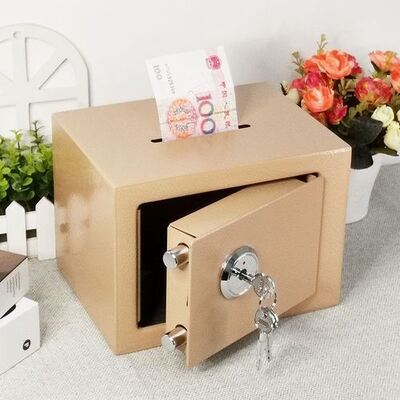 Commercial Hotel Apartment Electronic Cold Rolled Steel Key-lock Safe Box