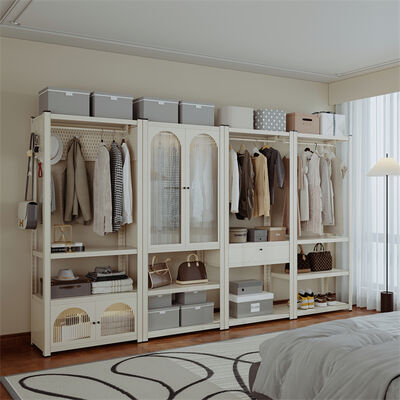 조정 가능한 선반이 있는 공간 사용용으로 설계된 금속 저장용 로커 캐비닛