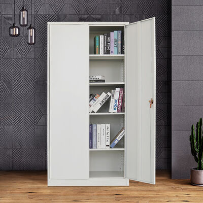 Steel Cupboard 2 Doors Storage Filing Cabinets Metal File Cabinet