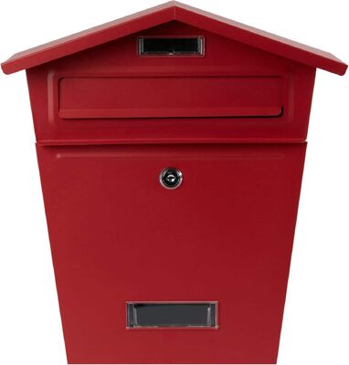 파우더 코팅 금속 벽에 장착 된 우편함 잠금 야외 빌라 정원 우편 서비스