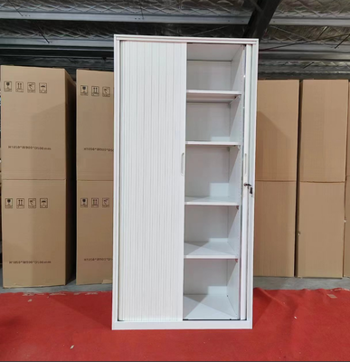 좁은 측면 디자인 1850mm 금속 사무실 보관 캐비닛 문서 및 파일 정리를 위한 넉다운 스틸 탬버 도어 파일링 캐비닛