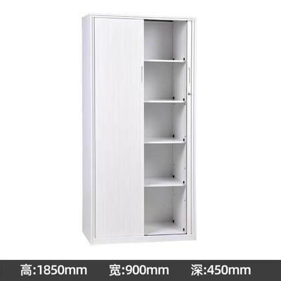 좁은 측면 디자인 1850mm 금속 사무실 보관 캐비닛 문서 및 파일 정리를 위한 넉다운 스틸 탬버 도어 파일링 캐비닛