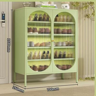 Cream Steel Shoe Cabinet with Large Capacity Multi-Tier Dust-Proof Storage for Entryway and Hallway