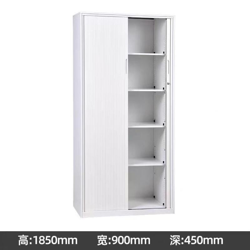 좁은 측면 디자인 1850mm 금속 사무실 보관 캐비닛 문서 및 파일 정리를 위한 넉다운 스틸 탬버 도어 파일링 캐비닛